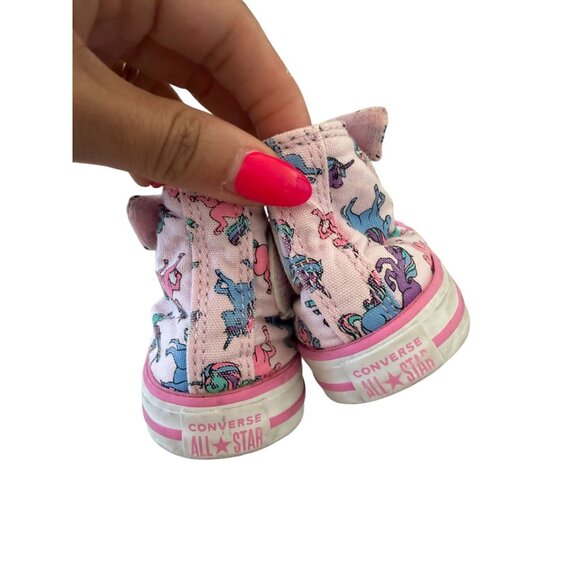 CONVERSE My Little Pony Toddler Hi Top Shoes Size 6 - Picture 4 of 10